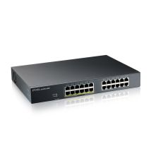 Zyxel GS1915-24EP – Managed Switch – 24 Gigabit Ethernet-Ports – PoE – 48 Gbit/s Switching-Kapazität – Wandmontage, Rack-Einbau