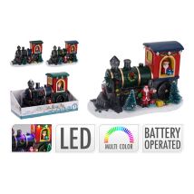 Ose - Batteriebetriebenes Weihnachtsdorf — Weihnachtsmann-lokomotive