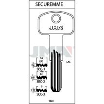 Fplus Llaves Jma Seguridad Laton Mod Sec-3 (caja 10 Unidades)