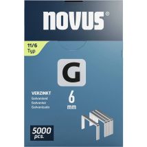 Novus - Agraphe Plat G Type 11 W10,6xl6mm Fil W.1,25mm 5000 Pcs.