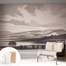 Papier Peint Avec Colle Pour Décoration Moderne De Salon Chambre À Coucher Cuisine Et Bureau Facile Paysage Paisible 312x219 Cm