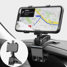 Soporte Para Teléfono De Coche Con Rotación De 360 Grados, Compatible Con Gps Y Smartphones De 4 A 7 Pulgadas.
