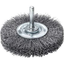 Cepillo redondo 50x0,3mm – Alambre de acero corrugado – Para limpieza y desbarbado en taladradoras y herramientas eléctricas