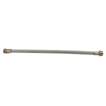 Flessibile in acciaio inox 1/2" – Lunghezza 40 cm – Pressione massima 10 bar – Compatibile con attacco femmina