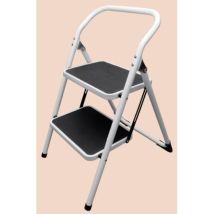Homelux - Escalera Dom Tijera 0,475mt 2 Peldaños Anch Acero Bl