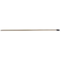 Mondelin Besenstiel 1,20 m – Durchmesser 24 mm – PVC-Adapter – robustes Gartenwerkzeug