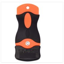 Grattoir Orange Pour Plaque De Cuisson En Céramique, 1 Pièce, Avec 10 Grattoirs En Plastique Et 10 Lames En Métal, Pour Retirer Les Étiquettes.