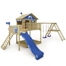 Parco Giochi In Legno Smart Ocean Giochi Da Giardino Con Altalena E Scivolo Casa Su Palafitte Da Esterno Con Sabbiera E Scala Di Risalita Per Bambini 