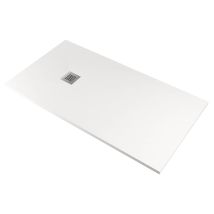 Pedrinelli - Piatto Doccia In Pietra 80x100 Cm Ardesia Stone Side Bianco