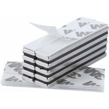 10 Magneti Rettangolari Al Neodimio 60 X 10 X 3 Mm Con Nastro Adesivo 3m, Magneti Con Pellicola Adesiva Ad Altissima Resistenza Per Fai Da Te, Cucina,