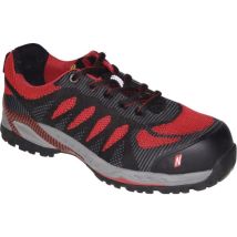 Calzatura Di Sicurezza Pro Step Taglia 45 Nero / Rosso S1p Src Esd En Iso 20345.en61340-4-3