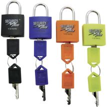 Lucchetto Kit Da 4 Security Plus V 22-4 Giallo Neon , Blu, Arancione, Nero Lucchetto A Chiave