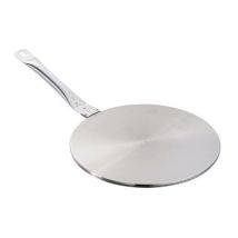 Sartén de acero inoxidable 26 cm – Baumalu – Ideal para crêpes y galettes – Diseño robusto y fácil de limpiar