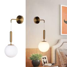Lámpara Pared Nórdica Latón Atenas Ø18cm E27
