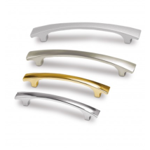 Tirador Bridge 7131 - Dorado Cepillado. 165x20x28mm. Entrepuntos 128mm.