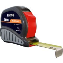 Flexómetro Fisco – 8 m – Acero templado – ABS – Grafito – Herramienta de medición