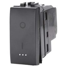 Interruttore Bipolare Abl - Nero Volt 250 A 20 - 8 Pezzi