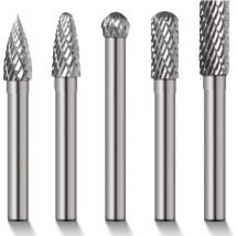 Pieces 8 Mm Carbide Rotary End Mill/filler, Cylindrical Shank, 6 Mm Grinding Wheel, Bi044 Drill Shank