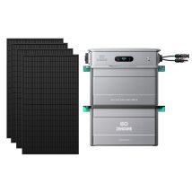 Zendure Solarflow 800 Pro 2 - Stockage Énergétique Solaire Domestique 800w, Gestion Intelligente, Ip65, Avec 450wx4 Panneau Bifacial, Avec Ab2000l