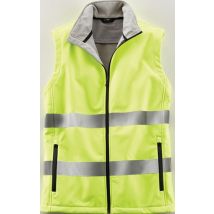Warnweste XXL – Sicherheitsweste EN ISO 20471 Klasse 1 – 100% Polyester – Wind- und wasserabweisend – Atmungsaktiv – Gelb