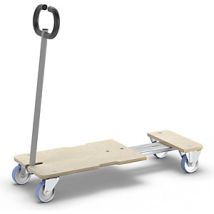 Carrello da Trasporto Estensibile WAGNER MM 1333 – Portata 200 kg – Dimensioni 1010 x 370 mm – Multiplex di Betulla