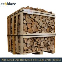 Ecoblaze - Kiln Dried Oak Hardwood Firewood Logs 1200l For Wood Burner, Brown 001