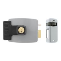 JIS Elektroschloss 12V/AC – Rechts – Verstellbarer Zylinder 30-80mm – 3 Schlüssel
