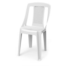 Ipae Progarden – Silla de resina Procida blanca – Apilable – Polipropileno – 46 x 53 x 86 cm