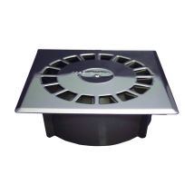 Scarico Sifonico Verticale Standard In Acciaio Inox Pvc, T-88i 15 X 15 Cm/165 X 165 X 57 Mm/ø75 - 50 Mm