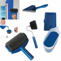 Home Use Multifunctional Wall Mounted Paint Roller, Brush Handle Tool, 8pcs Brush Tools