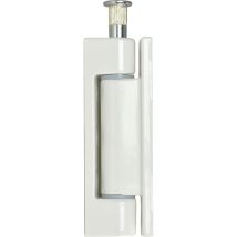 Breuer - Aufschraubband 14 X 80 Mm, Stahl Kunststoffbeschichtet Weiß Fensterscharniere
