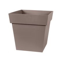Maceta De Plástico Cuadrada Toscane 22 32 X 32 X 32 Taupe