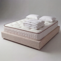 Materasso In Memory Foam Da 160x190 Cm, Completo Di Cuscino E Piumone, Alto 20 Cm, Con Design A Zone Differenziate