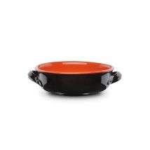 CFADDA – Cazuela de 2 asas 24 cm Terracota Cerámica Marrón – Apta para horno y lavavajillas