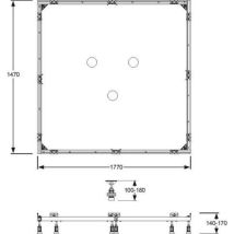 Cadre De Montage Mepa Sf Rectangle 150 / 180, 150.181