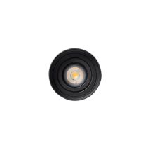 Acre Empotrable De Techo Orientable Negro Redondo 2 Luces