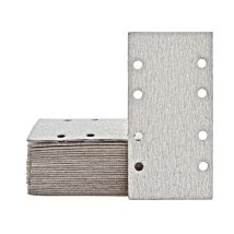 Shark Feuilles Abrasives Auto-agrippantes, 186 X 93 Mm, 8 Trous, P. Ponceuses Vibrantes, Corindon Normal (lot De 50) G80 - Miotools
