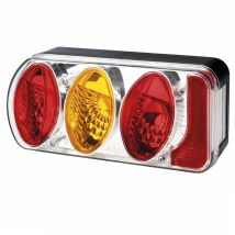 Lanterna posteriore 5 funzioni cromo sinistra – 220 x 100 x 55 mm – Spot-Light