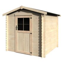 Décor Et Jardin - Abri De Jardin Bois Haya 209x209cm - Surface Utile : 3,42 M² - Épaisseur : 19 Mm - Couleur : Naturel