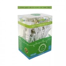Catena Luminosa 100 Led Luci Di Natale 10 Metri Prolungabile Da Esterno Ip65 Balconi Terrazze Giardino Et4110 - Filo Bianco - Luce Verde