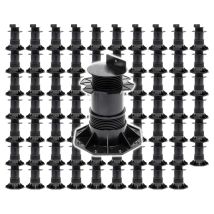 Set 70x Stelzlager Für Terrassen, 2700kg, 137-215mm, Höhenverstellbare Stellfüße Für Terrassendielen, Platten Und Planken - Xpotool