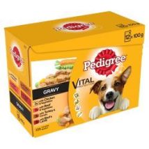 Pedigree - Pouch Mixed Varieties In Gravy 12 Pack - 100g - 97515