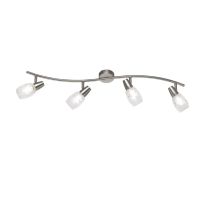 Reality - Spot Colmar Nickel 4 Led Spot Verre Satiné L79 Cm Trio Lighting