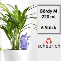 Bördy M Bewässerungssystem – 220 ml – Lila – Hochwertiger, UV-beständiger Kunststoff – 20 cm Höhe – 6 Stück