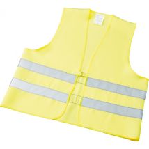 Gilet di alta visibilità taglia unica giallo – EN ISO 20471 classe 2 – Circonferenza 130 cm – Wica Tex