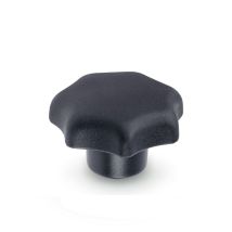 Ganter Norm Elementi Din 6336 kt-m5 25 k Stella Manopole Con Filettatura Boccola, Nero, Din 6336-kt-63-m10-k