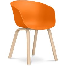 Scandinavian Design Maylis Chair - Matt Orange