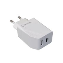 Muvit - Für Wechselladegerät Dewall 1 Usb Qc 3.0 18w+1 Type C Pd 20w White