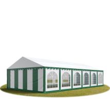 6x12 Mtendone Per Feste Premium Pvc Verde-bianco 100% Impermeabile Gazebo Da Giardino Tendone Da Esterno Tenda Party