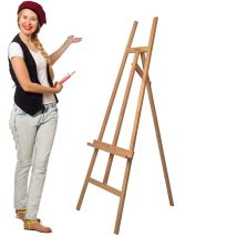 Caballete de pintura Sevilla – Madera de haya – Altura máxima 120 cm – Ideal para técnicas de pintura – Artina